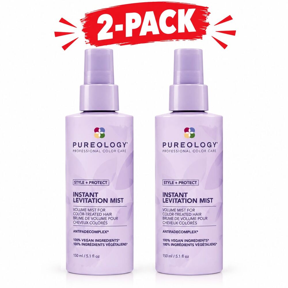 2-Pack Pureology Style Protect For Fine Hair Instant Levitation Mist Vegan 5.1oz